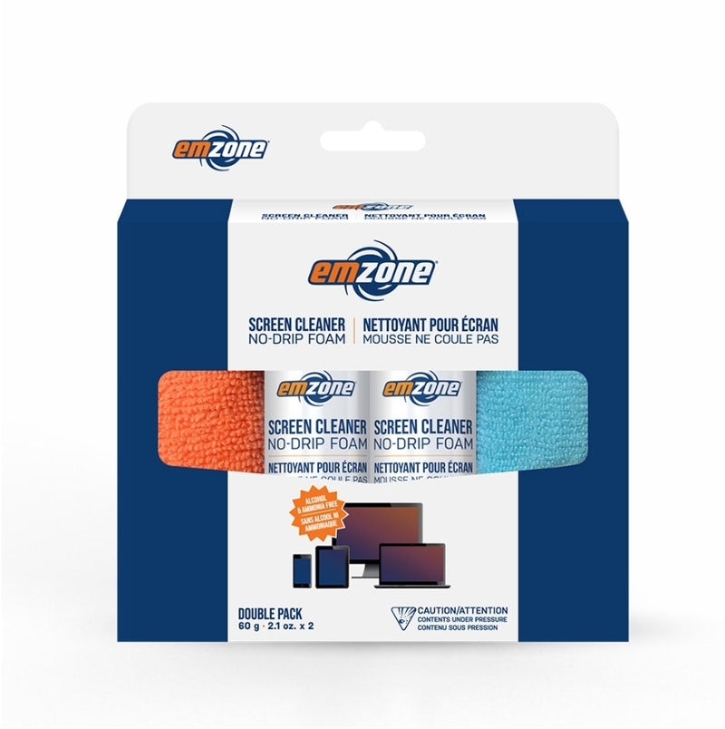 Screen Cleaner No-Drip Foam w/ Cloth 2 Pack – 47072