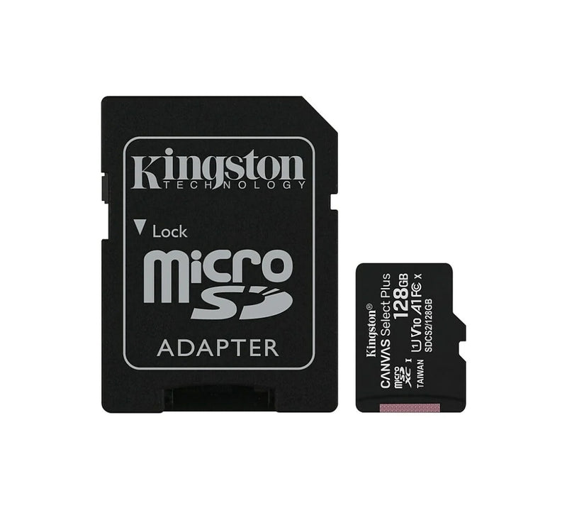 Kingston 128 GB Canvas Select Plus MicroSD Card with SD Adapter