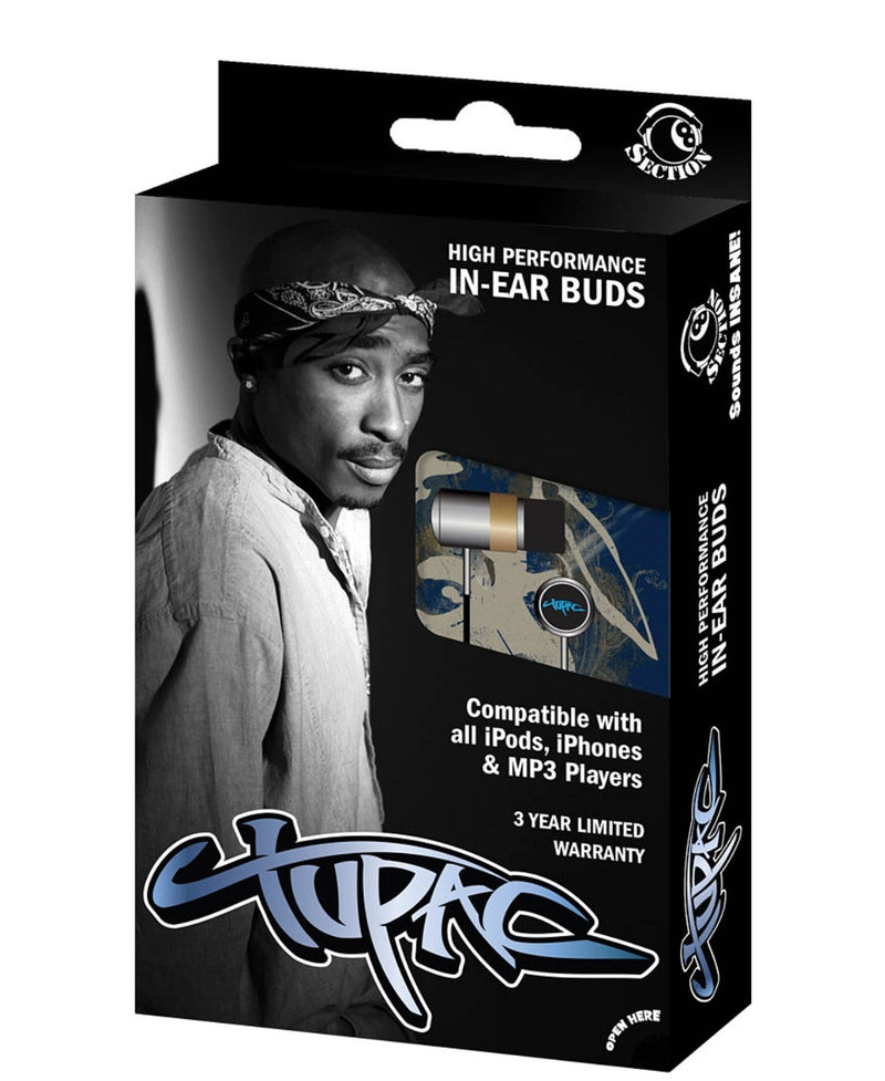 Tupac Shakur In Ear Buds