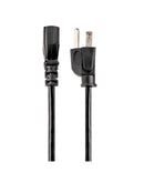 15ft (4.5m) Computer Power Cord, NEMA 5-15P to C13, 10A 125V, 18AWG, Black Replacement AC Power Cord, Printer Power Cord, PC Power Supply Cable, Monitor Power Cable - UL Listed