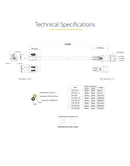 15ft (4.5m) Computer Power Cord, NEMA 5-15P to C13, 10A 125V, 18AWG, Black Replacement AC Power Cord, Printer Power Cord, PC Power Supply Cable, Monitor Power Cable - UL Listed